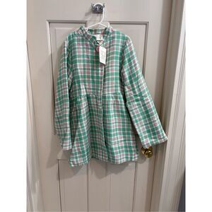 NWT The Beaufort Bonnet company PENELOPE PEACOAT - PUTNEY PLAID